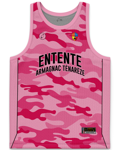 Maillot Basket Pink Edition DriFast ENTENTE ARMAGNAC TENAREZE OVALIE - Akka Sports