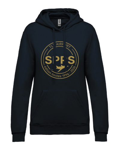 Hoodie Lifestyle Femme Coton Pompiers Aérogare Toulouse - Akka Sports