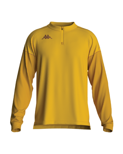 Sweat Quaterzip Massolo jaune - Kappa