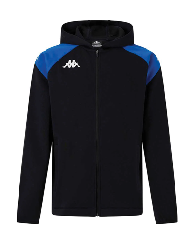 Hoodie Zip Liantozi noir et royal - Kappa