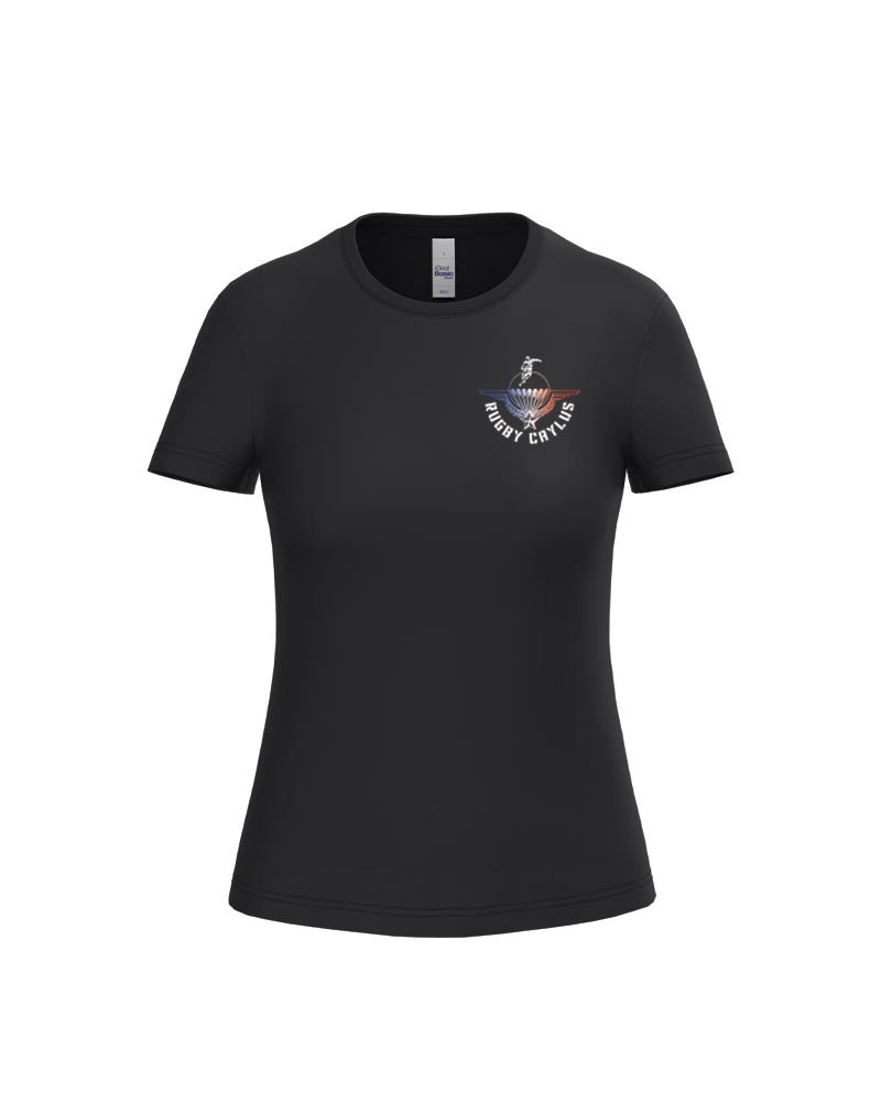 CSA Rugby Caylus - Teeshirt Femme Noir - Akka Sports