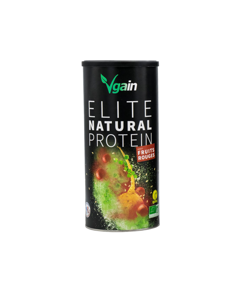 Elite Natural Protein - Goût fruits rouges - Vgain
