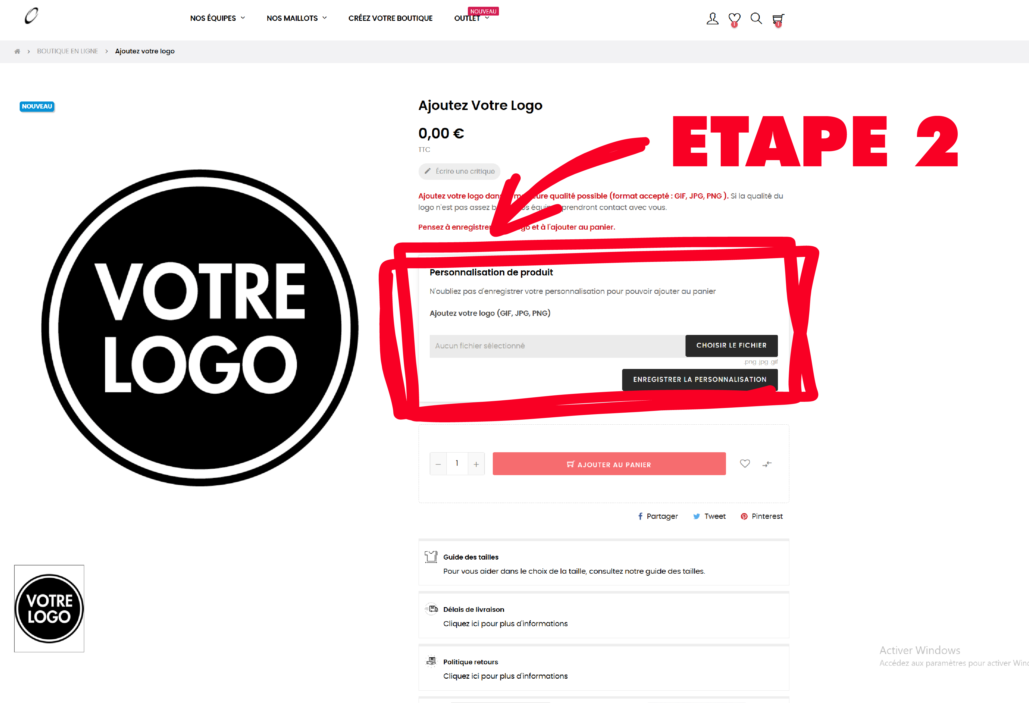 Étape 2 - Activer l’offre Essentiel